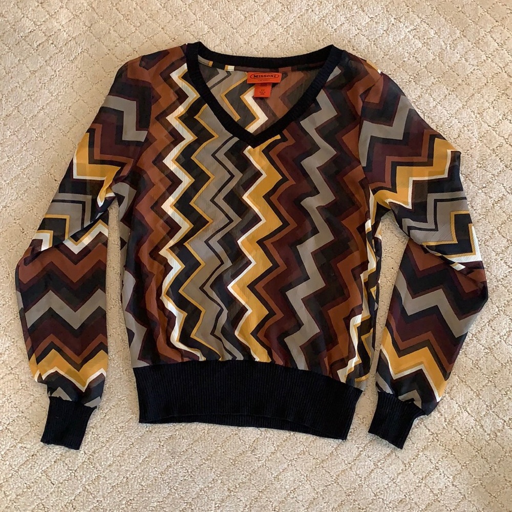 Missoni sheer long sleeve
